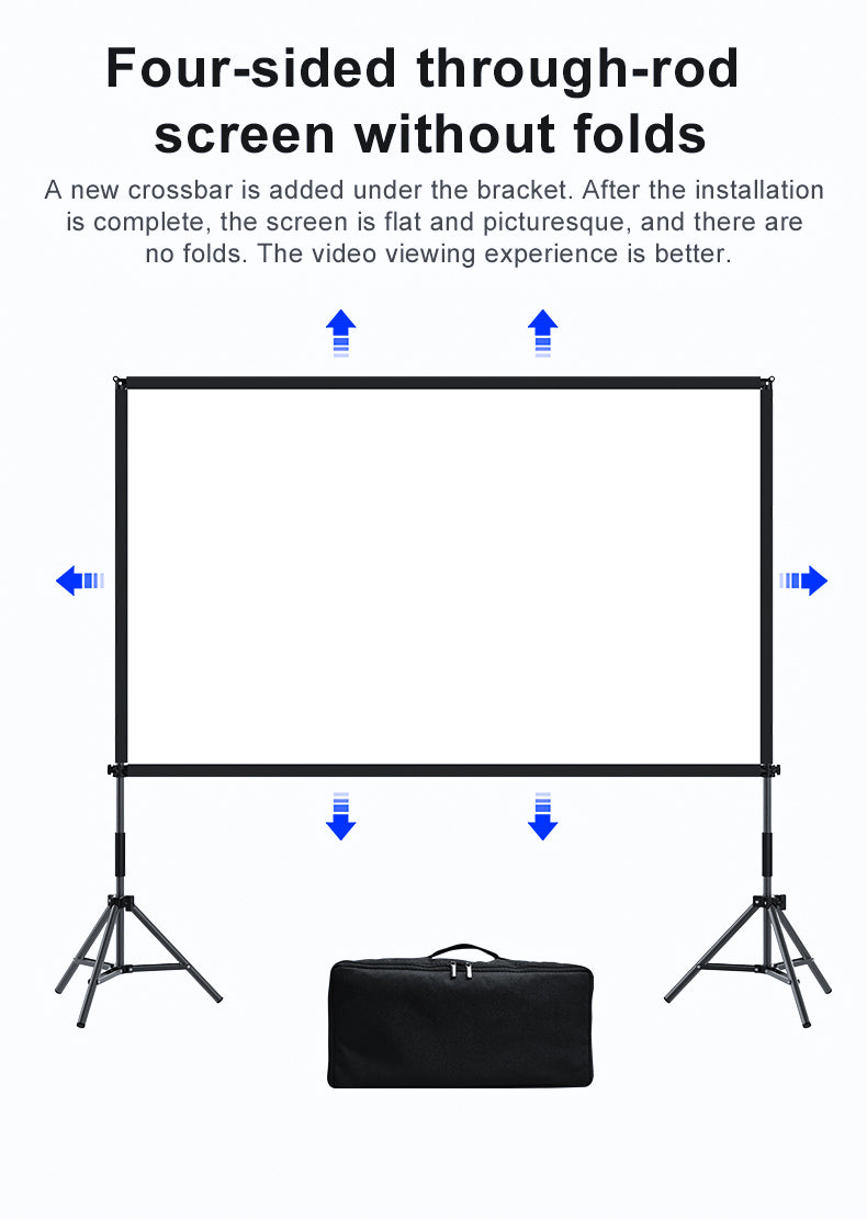 Dural Bracket Screen and Stand -lejiada Mobile Projection Screen, Lightweight Carry & Durable Easy Adjustablle for Schools Meeting Conference Indoor Outdoor Use,