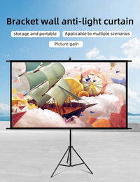 Small Portable Projector Screen Tripod Stand -lejiada Mobile Projection Screen, Lightweight Carry & Durable Easy Adjustablle for Schools Meeting Conference Indoor Outdoor Use, (Copy)