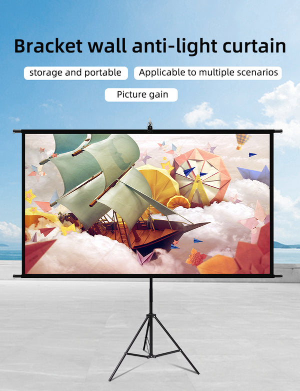 Small Portable Projector Screen Tripod Stand -lejiada Mobile Projection Screen, Lightweight Carry & Durable Easy Adjustablle for Schools Meeting Conference Indoor Outdoor Use, (Copy)