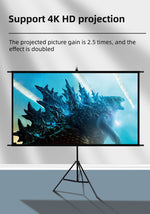 Small Portable Projector Screen Tripod Stand lejiada Mobile Projection Screen, Lightweight Carry & Durable Easy Adjustablle for Schools Meeting Conference Indoor Outdoor Use