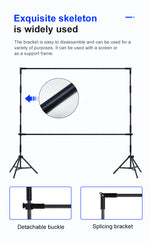 Dural Bracket Screen and Stand -lejiada Mobile Projection Screen, Lightweight Carry & Durable Easy Adjustablle for Schools Meeting Conference Indoor Outdoor Use,