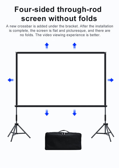 Dural Bracket Screen and Stand -lejiada Mobile Projection Screen, Lightweight Carry & Durable Easy Adjustablle for Schools Meeting Conference Indoor Outdoor Use,