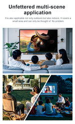 Dural Bracket Screen and Stand -lejiada Mobile Projection Screen, Lightweight Carry & Durable Easy Adjustablle for Schools Meeting Conference Indoor Outdoor Use,