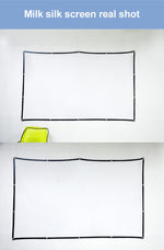 Projector Screen 16:9 160° Viewing Upgraded -lejiada Straight Edges, Foldable, Washable and Wrinkle-Free - for Indoor Home Theater and Outdoor Cinema