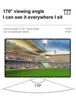 Projector Screen 16:9 160° Viewing Upgraded -lejiada Straight Edges, Foldable, Washable and Wrinkle-Free - for Indoor Home Theater and Outdoor Cinema