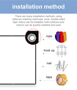 Projector Screen 16:9 160° Viewing Upgraded -lejiada Straight Edges, Foldable, Washable and Wrinkle-Free - for Indoor Home Theater and Outdoor Cinema