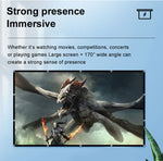 Projector Screen 16:9 160° Viewing Upgraded -lejiada Straight Edges, Foldable, Washable and Wrinkle-Free - for Indoor Home Theater and Outdoor Cinema