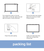 Projector Screen 16:9 160° Viewing Upgraded -lejiada Straight Edges, Foldable, Washable and Wrinkle-Free - for Indoor Home Theater and Outdoor Cinema