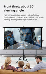 Small Portable Projector Screen Tripod Stand lejiada Mobile Projection Screen, Lightweight Carry & Durable Easy Adjustablle for Schools Meeting Conference Indoor Outdoor Use