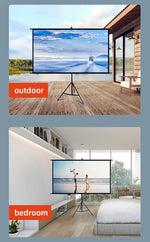 Small Portable Projector Screen Tripod Stand lejiada Mobile Projection Screen, Lightweight Carry & Durable Easy Adjustablle for Schools Meeting Conference Indoor Outdoor Use