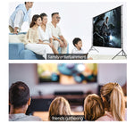 Projector Velcro Screen and Stand, lejiada Upgraded Large Projection Screen Anti Crase Foldable with Carry Bag for Party Outdoor Movie Nights, Film Festivals, Business Presentations, Meetings, Home