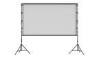 Large Projection Screen Anti-Crash Foldable with Carry Bag for Party, Outdoor Movie, Film Festivals, Meetings, Home Projector Velcro Screen and Stand