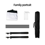 Projector Velcro Screen and Stand, lejiada Upgraded Large Projection Screen Anti Crase Foldable with Carry Bag for Party Outdoor Movie Nights, Film Festivals, Business Presentations, Meetings, Home