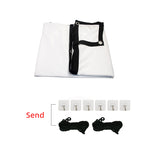 Projector Screen 16:9 160° Viewing Upgraded -lejiada Straight Edges, Foldable, Washable and Wrinkle-Free - for Indoor Home Theater and Outdoor Cinema