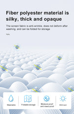 Projector Screen and Easy Stand, lejiada Upgraded Large Projection Screen Anti Crase Foldable with Carry Bag for Party Outdoor Movie Nights, Film Festivals, Business Presentations, Meetings, Home