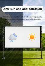 Projector Screen and Easy Stand, lejiada Upgraded Large Projection Screen Anti Crase Foldable with Carry Bag for Party Outdoor Movie Nights, Film Festivals, Business Presentations, Meetings, Home